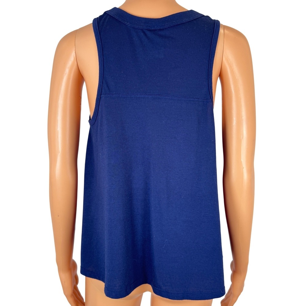 Modern Lux Navy Blue Love Like A Hippie Shine Like The Sun Graphic Tank Top M - Picture 2 of 11